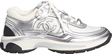 discount womens chanel sneakers|chanel sneakers white and silver.